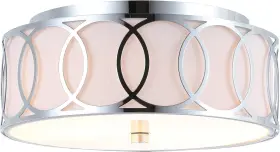 Jyl3502b Jonathan Y Aria 2-light 12.25 Inch Metal Led Flush In Chrome