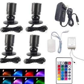 Jorunhe 3247 1.5w White Led Mini Surface Mounted Light Jewelry Pack-4pc Colorful