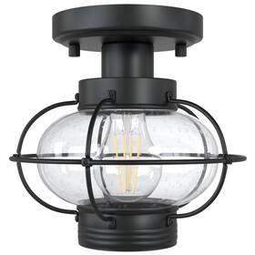 Kalium Wl123-mk Outdoor Flush Mount Ceiling Light Fixture 9.75 Inch 9 Black