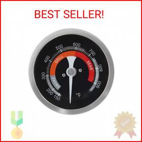 Kamaster 679628639086 Big Grill Temperature For Green Egg 150-900 F Waterproof 3 1/4 Inch Lar