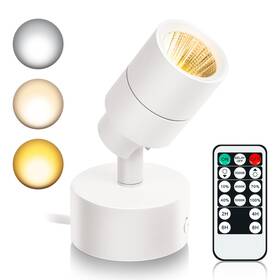 Kandicyar Ka0022b1-1 Led Spot Lights Indoor 5w Uplighting With Remote Control 1-pack White