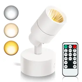 Ka0022b1-1 Kandicyar Led Spot Lights Indoor 5w Uplighting With Remote Control 1-pack White