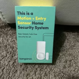 A0002 Kangaroo Indoor Motion And Entry Sensor White New For Door Window Security A0002 Kangaroo Indoor Motion And Entry Sensor White New For Door Window Security