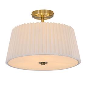 Kangten 4050 Semi Flush Mount Ceiling Light Fixture Gold Modern Close To White