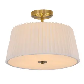 4050 Kangten Semi Flush Mount Ceiling Light Fixture Gold Modern Close To White