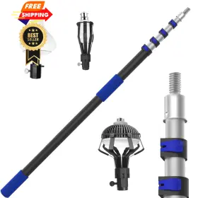 Karveden 717373090261 28ft Reach Light Bulb Changer For High Ceilings With 20ft Blue