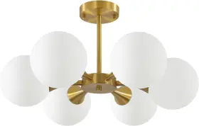 Gold-6 Kco 788481610504 Lighting Brushed Gold Sputnik Flush Mount Ceiling Light Mid Gold-6 Kco 788481610504 Lighting Brushed Gold Sputnik Flush Mount Ceiling Light Mid