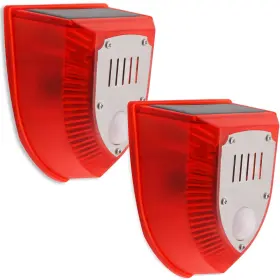 Bj-911m Keeda Solar Security Light Alarm 129db Warning Loud Strobe Makes