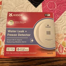 Kidde 60wdlr Wi-fi Smart Water Leak Detector Plus Freeze Climate Sensor Battery Power