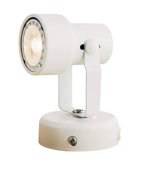 King Sha Ks-al-01-wh Multi Purpose Spotlight Desk Wall Mount Accent Lamp With Plug White