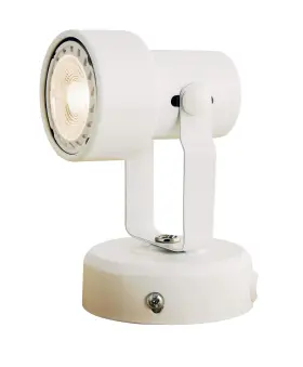 Ks-al-01-wh King Sha Multi Purpose Spotlight Desk Wall Mount Accent Lamp With Plug White
