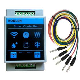 Konlen Kl-w96l-tuya Tuya Smart Home Water Level Sensor Wifi Controller Leakage Flood Alarm Swimmi
