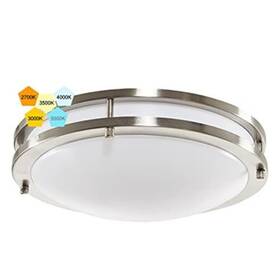 Laborate Lighting 782298961187 14 Inch Led Ceiling Light Flush Chrome Finish