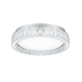 Lamqee 06ftl0288 Crystal Flush Mount Ceiling Light Fixture Medium 13.78 Inch 3000-6000k