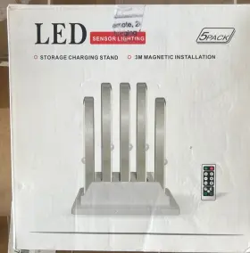 P300d Led Sensor Lighting Motion Closet Under Cabinet Lights With Charging Station 5 Pack