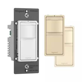 Legrand 445009919947 Radiant 600-watt Passive Infrared Single-pole Occupancy/vacancy Sensor White/li