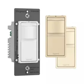 Legrand 445009919947 Radiant 600-watt Passive Infrared Single-pole Occupancy/vacancy Sensor White/li