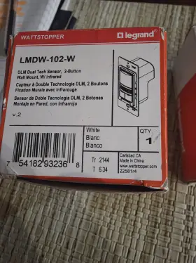 Lmdw-102-w Legrand Occupancy Sensor White Wall Mount Switch New In Box