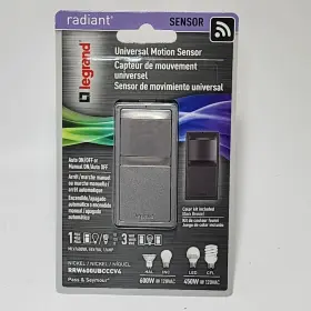 Rrw600ubcccv4 Legrand Radiant Universal Motion Sensor 600w/450w Nickel/dark Bronze Finish Led Rrw600ubcccv4 Legrand Radiant Universal Motion Sensor 600w/450w Nickel/dark Bronze Finish Led