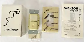 Wa-200-i Legrand Watt Stopper Motion Sensor Light Switch Passive Infared Ivory
