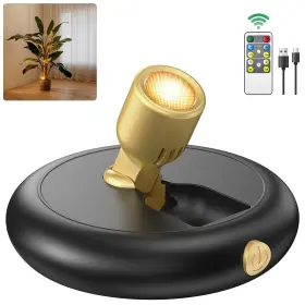 Sl-bg-11 Ler0ktr Rechargeable Battery Led Spotlight Indoor Wireless Mini Art 1 Pack Black