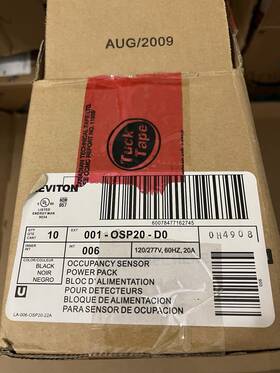 Leviton 001-osp20-do Ocupancy Sensor Power Pack 120/277v 60hz 20a - Qty 10