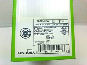 Leviton 078477539972 Odc05-mdw Odc Series 500 Sq. Ft. Multi-technology Sensor 120-277 Volt