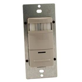 Leviton 313039263279 Decora Commercial Grade Passive Infrared Single-pole 2100 Sq. Ft. 180-degree Occ