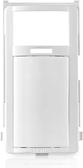 Leviton 313044497492 Motion Sensor Switch And Humidity Faceplate White