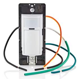 Leviton 445029310328 Decora In-wall Motion Sensor Light Switch Activated Auto-on/auto-off 5