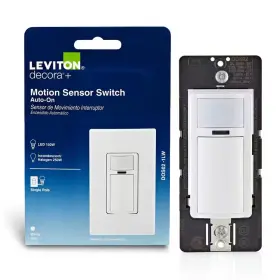 Leviton 445046859824 Decora In-wall Motion Sensor Light Switch Activated Auto-on/auto-off 2
