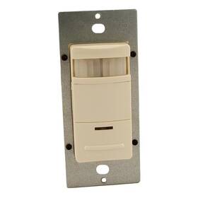 Leviton 744759796189 120/277-volt Single-pole Occupancy Sensor Wall Switch Passive Infrared Light Al