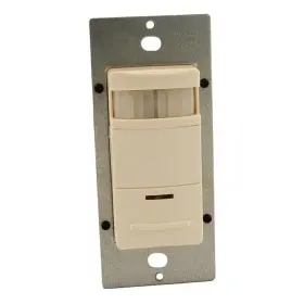 Leviton 744759796189 120/277-volt Single-pole Occupancy Sensor Wall Switch Passive Infrared Light Al