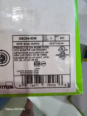 O6c04-idw Leviton Provolt 22 Dim Room Controller Occ Sensor O6c04 Pro Volt