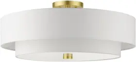 52140-12 Livex Lighting Meridian Collection 22 X 9.5 Satin Brass