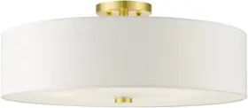 52142-12 Livex Lighting Meridian Collection 5-light 22 X 9 Satin Brass