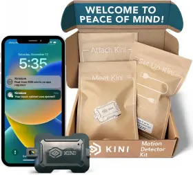 Kini-01-g Llc Home Security System Wireless Motion Sensor With Real-time Sms Alerts Wifi Ena