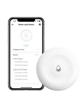Loocam 973225215419 Water Sensor Alarm Leak Detector Hub Required Not Support Hubs From Other B