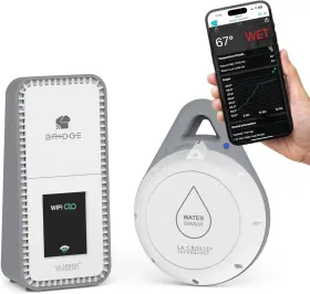 Ltd. 445025757721 Leak Geek Spot Detection Wi-fi Alert System With The Bridge Gateway And Water Le