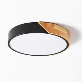 Amz0001 Lufun Led Ceiling Lights 12 Inch Black Modern 11.8 In Black/round/6500k