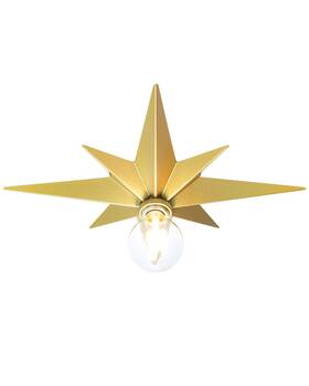 Luoliita 786292885906 Star Flush Mount Ceiling Light 17.7 Inch Fixture For Gold