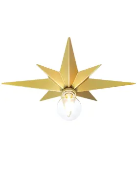 Luoliita 786292885906 Star Flush Mount Ceiling Light 17.7 Inch Fixture For Gold