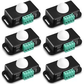 Macarrie Ur-macarrie-47 6 Pack 12v 24v Pir Sensor Led Motion Detector Light Switch Body