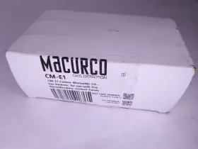 121024 Macurco Cm-e1 Carbon Monoxide Detector White Alarm Panel