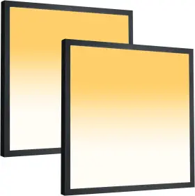 Mcacggo 632368763947 2x2 Ft Led Flush Mount Panel Light 5000k 4000k 3000k 2x2- 2 Pack Black