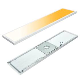 Mcacggo Fm-sm-1x4pl-c-w2p 1x4 Led Flat Panel Light Surface Mount 1x4- 2 Pack White