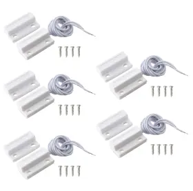 Mecion 779324652584 5pcs Nc Surface Mount Wired Door Contact Sensor Abs Window Alar
