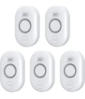 Metak 705353910913 5 Pack Water Leak Detectors For Home 100db Sensor Alarm Basement Wat