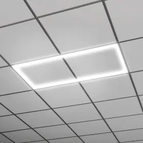 24sfs-l3c4-unv Metalux 2x4 Led Ceiling Grid Light With Cct And Lumen Select Remote 2ftx4ft White