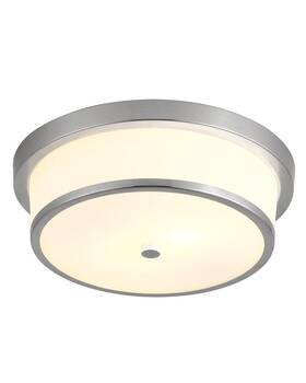 Miaomeio Cl2306 12 Inch Flush Mount Ceiling Light 2-light Brushed Nickel
